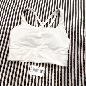 Lululemon energy bra long line white